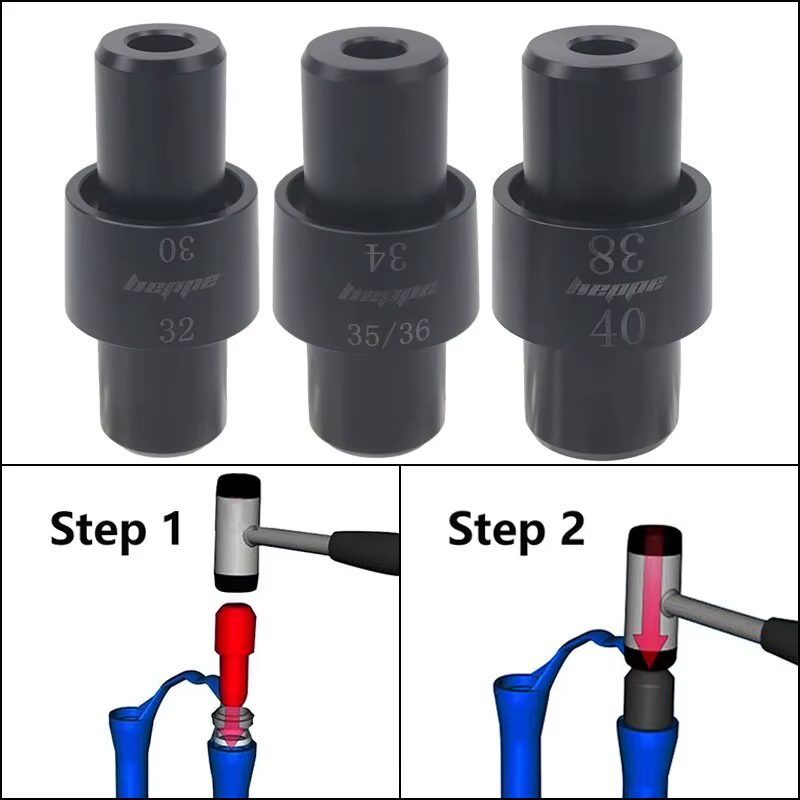 Outil d'installation de joint anti-poussière de fourche avant de vélo pour tuyau de fourche de 32/34