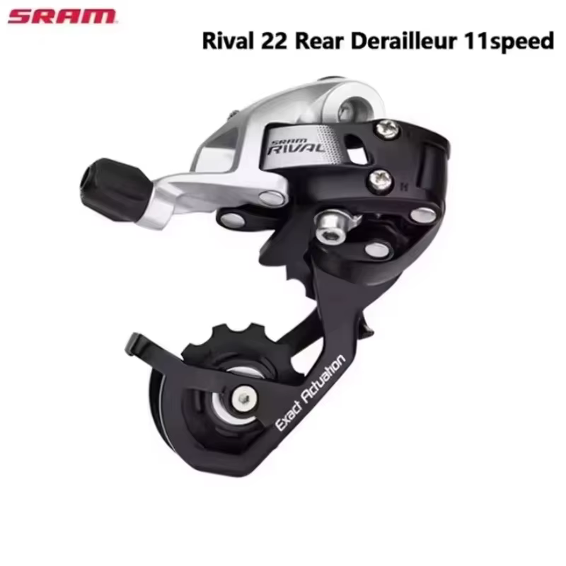 Dérailleur arrière pour vélo de route, noir GS, S233 Rival 22, moyen jos 11 vitesses