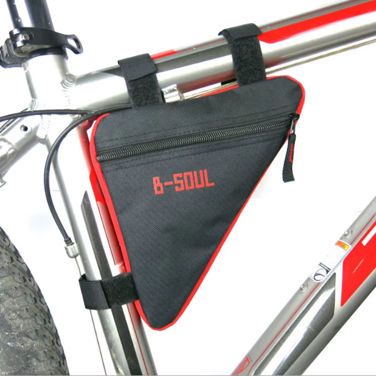 Trousse à outils triangulaire pour cadre de tube avant de vélo, sac de rangement de dégager, poudres