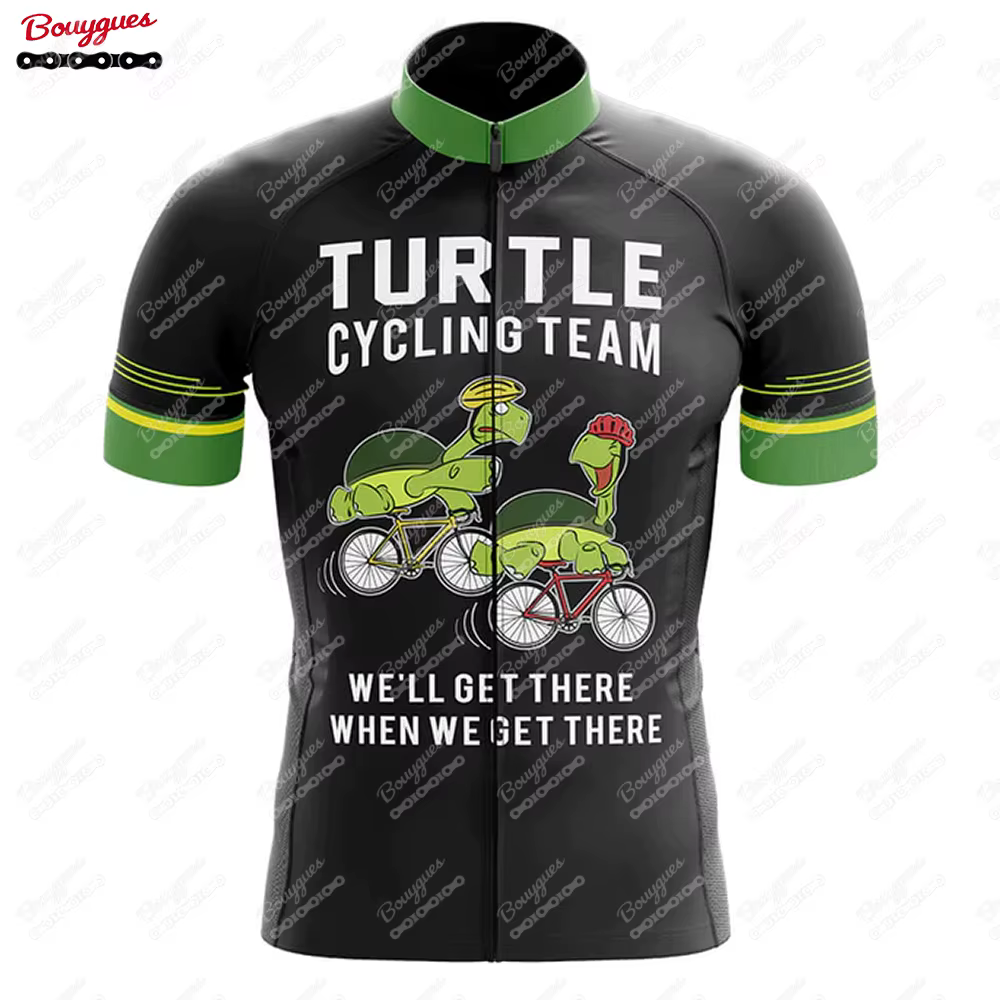 Maillot d'équipe de cyclisme à manches courtes pour hommes, vêtements de vélo de montagne, casting, 