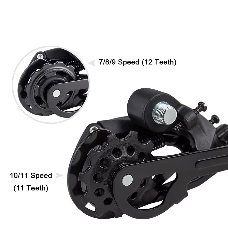 Dérailleur arrière de vélo vtt 7 8 9 10 11 vitesses, pièces de rechange, haute résistance, système 7