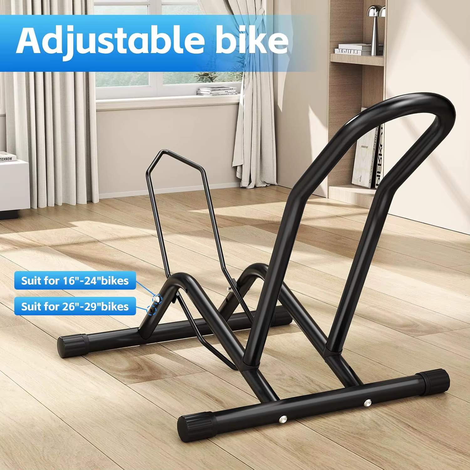 Support de sol pour vélos, porte-vélos pour l'extérieur et l'intérieur, support de stationnement aut