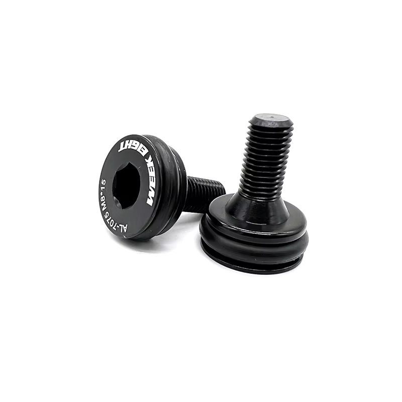 1 paire de support inférieur de vélo à trou carré, boulons scellés étanches, vis BB M8 * 15mm pour B