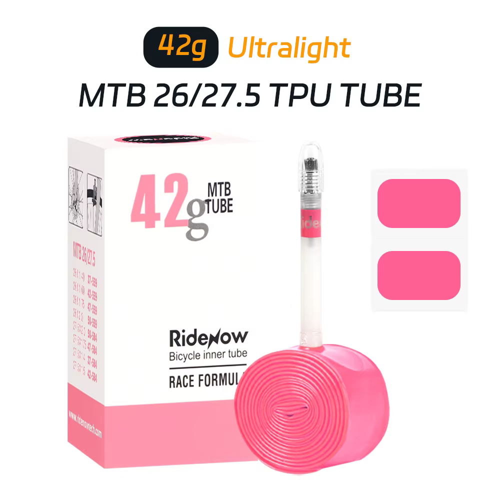Ridenow – Tube intérieur de vélo ultraléger en TPU, 26 /27.5 /29 pouces, 45mm/65mm/85mm, pour gravie
