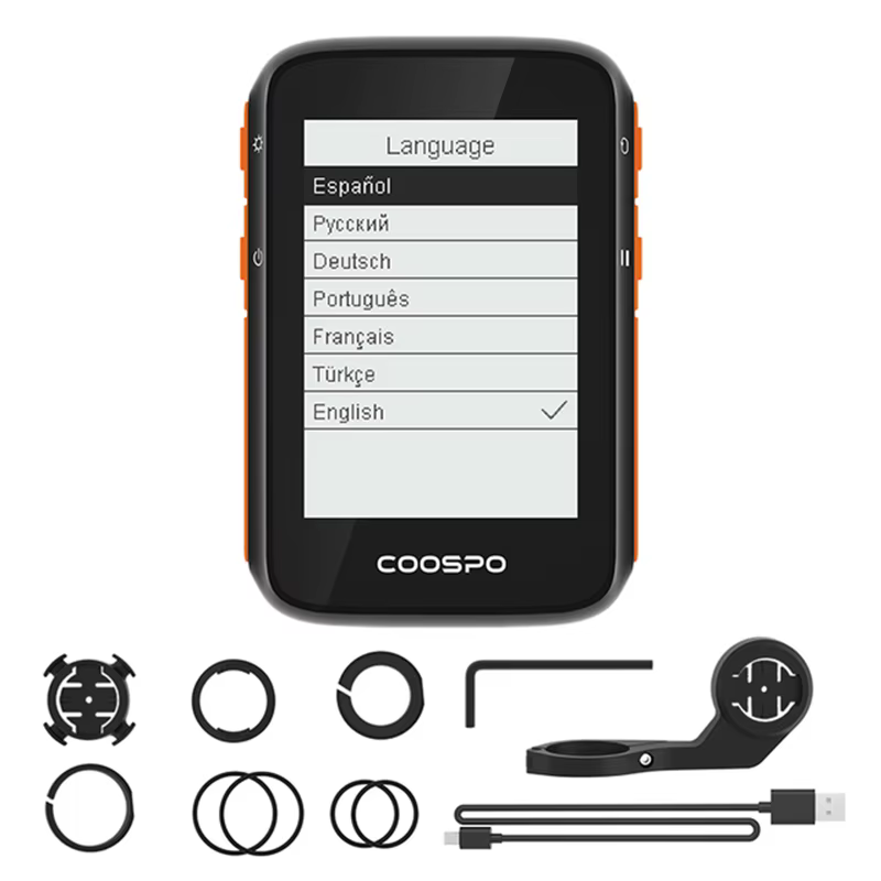 Coospo BC200 ordinateur de vélo 2.6 pouces GPS ANT + Bluetooth 5.0 compteur de vitesse de vélo odomè
