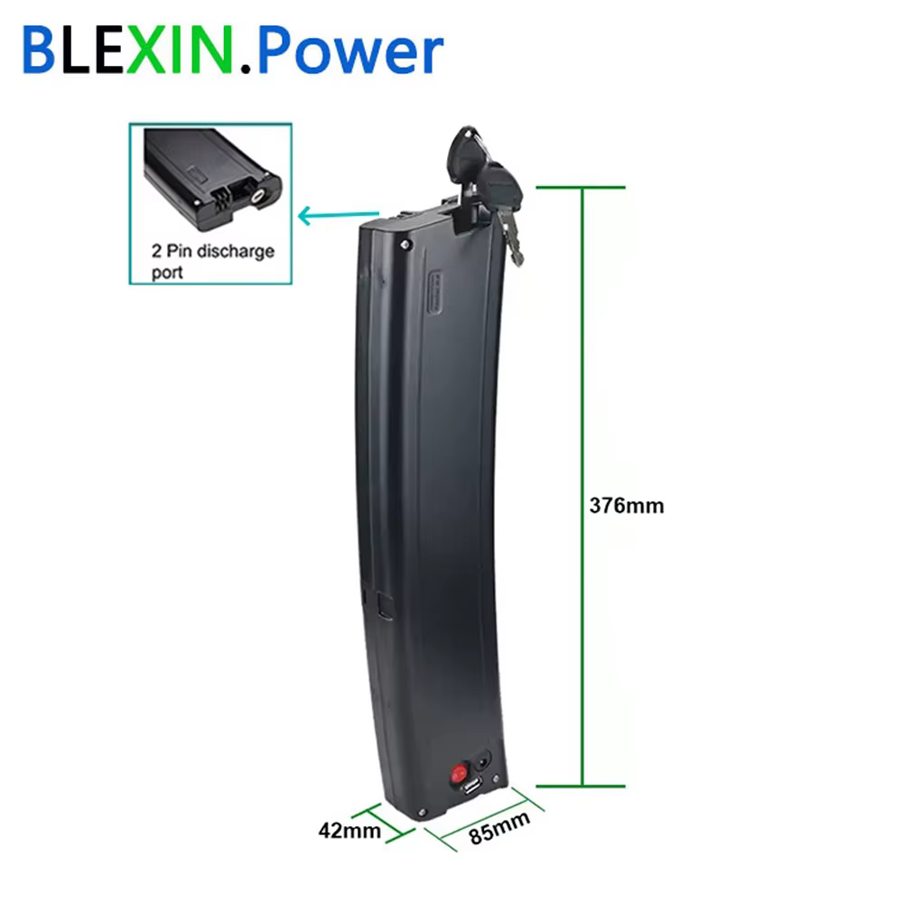 Batterie de vélo électrique cachée Scimitar incurvée 36V 7.8Ah 9Ah 10.5Ah pour vélo électrique plian