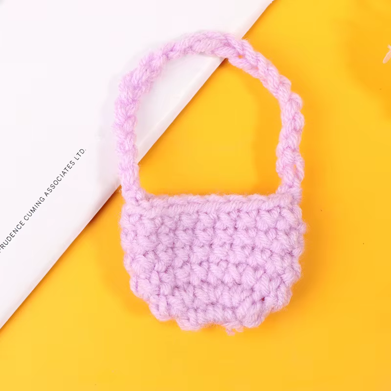 Faire semblant de jouer à des jouets ; Mini sac en toile de simulation pour maison de poupée ; Acces