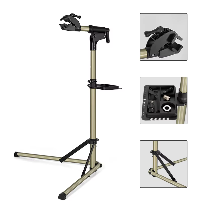 ROCKBROS support de réparation de vélo vtt, support d'entretien de vélo de route avec plateau à outi