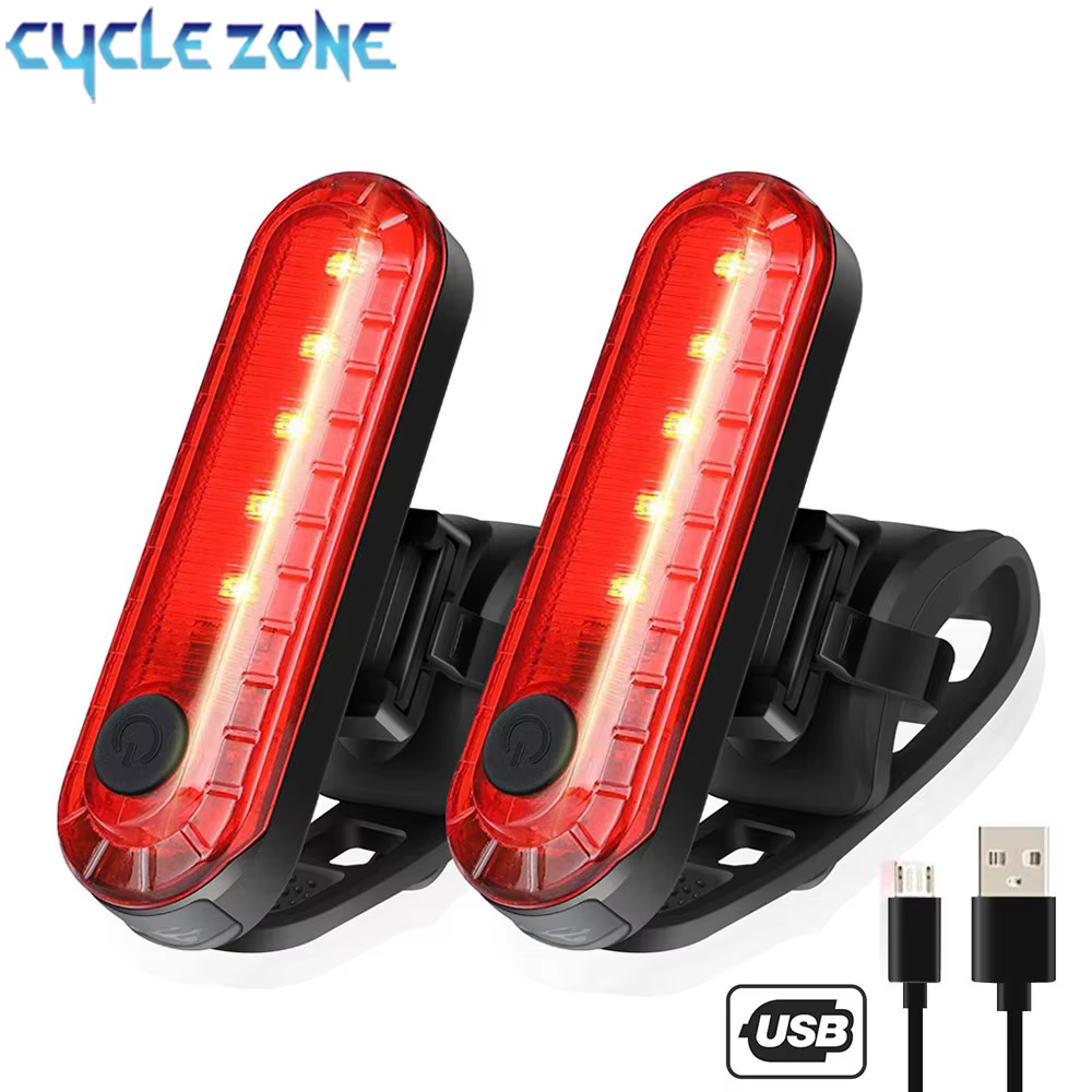 Feu arrière de vélo ultra lumineux rechargeable par USB, facile à installer pour la sécurité du cycl