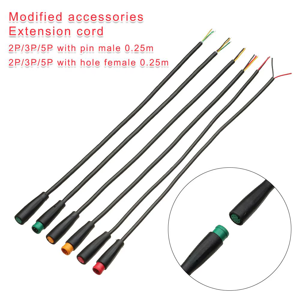 Connecteur de base étanche pour vélo électrique, accessoires de vélo électrique en option, broche d'