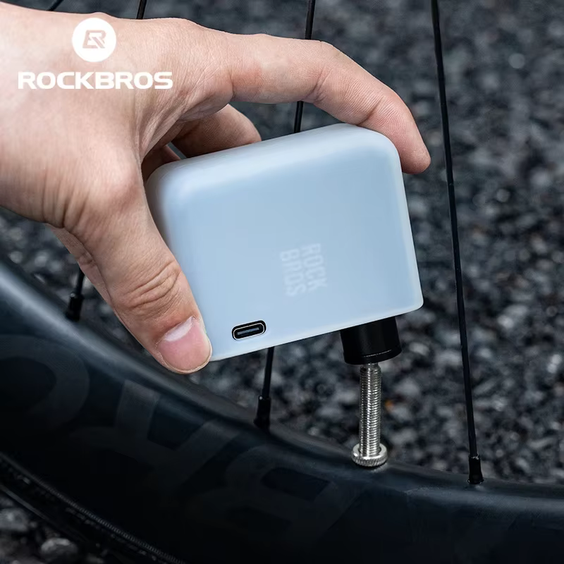 ROCKBROS pompe à vélo Portable Mini pompe à Air électrique poche 120PSI Rechargeable gonfleur de pne
