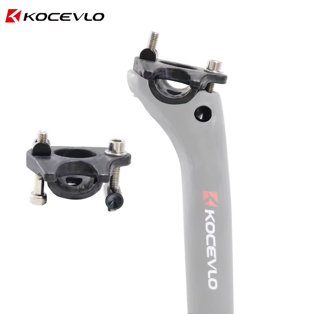 Couvercle de Base de tête de serrage de tige de selle en Fiber de carbone, accessoires pour tiges de