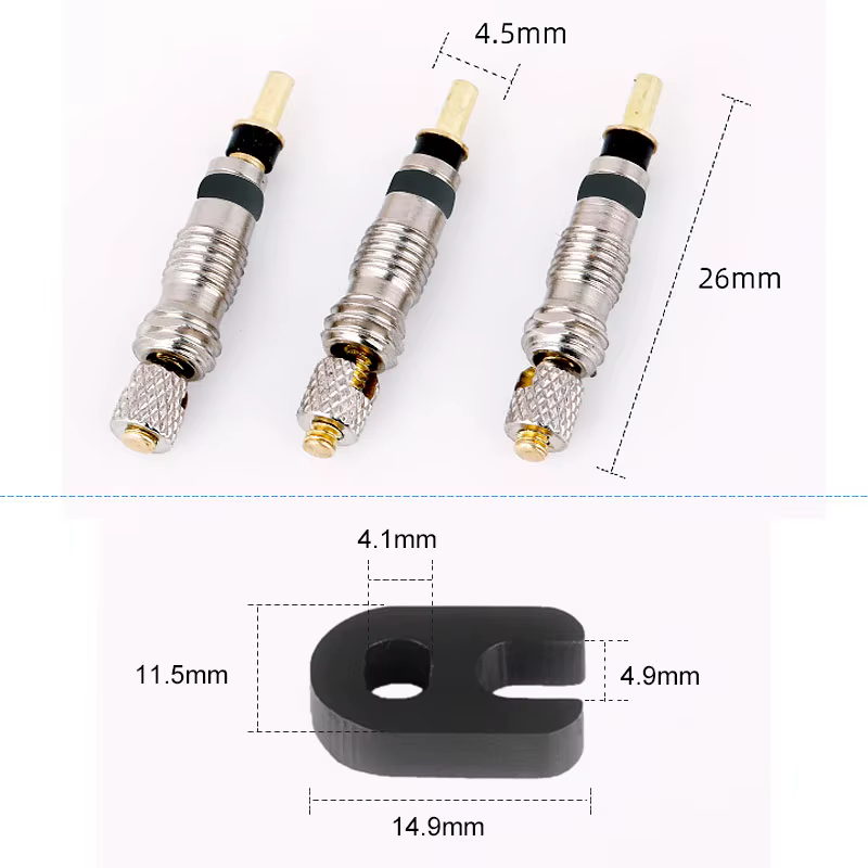 Deemount noyau de Valve Presta de qualité supérieure 2/6/12 pièces en laiton CNC FV vtt Tubes de vél