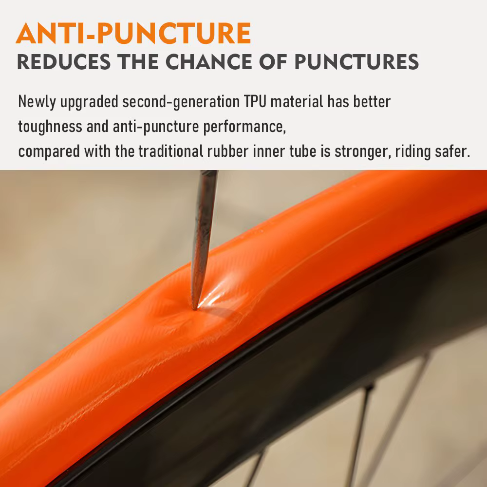 ThinkRider-Chambre à air ultralégère pour vélo de route, matériau TPU, assujetfrançaise, longueur 65