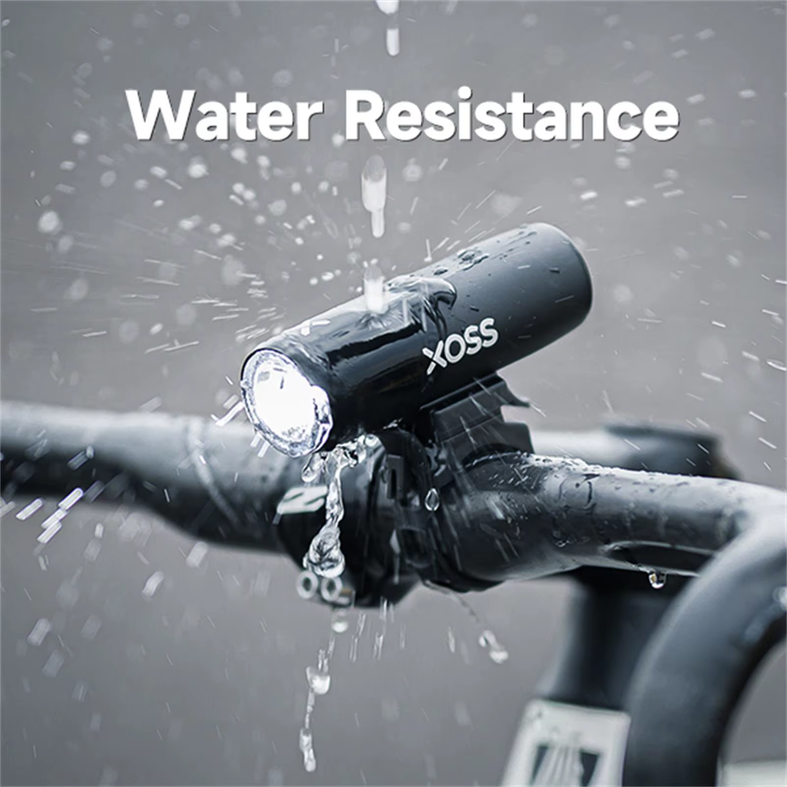 XOSS XL400 800 Feu de vélo en aluminium Phare de vélo Lampe de poche Guidon Chargement USB VTT Feu a