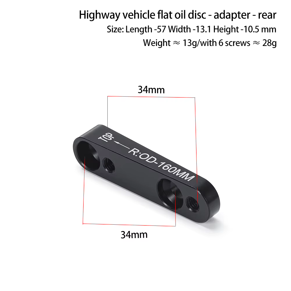 Adaptateur de frein à disque à montage plat, adaptateur de frein à disque de vélo de route avant/arr