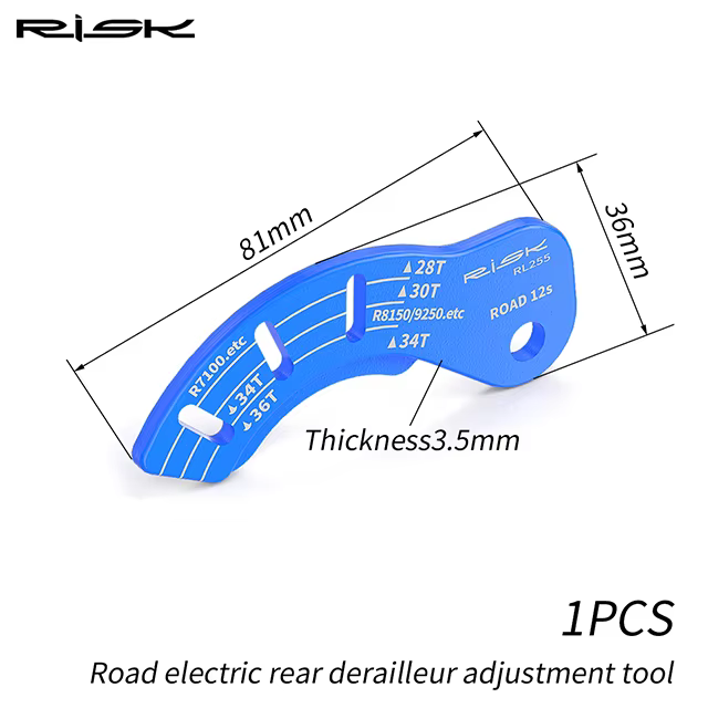 RISK-Outil de guidage de jauge de réglage de dérailleur arrière électrique pour vélo de route, ajust