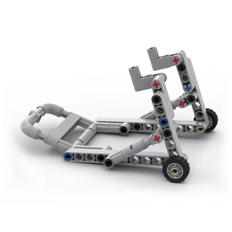 Blocs de vélo de montagne MOC avec bras amortisseur + chaîne, support d'affichage de vélo compatible