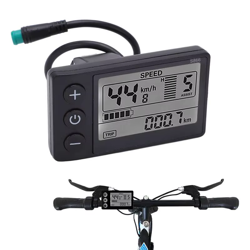 Écran LCD haute définition pour vélo électrique, grand écran, compteur pour scooter électrique, util