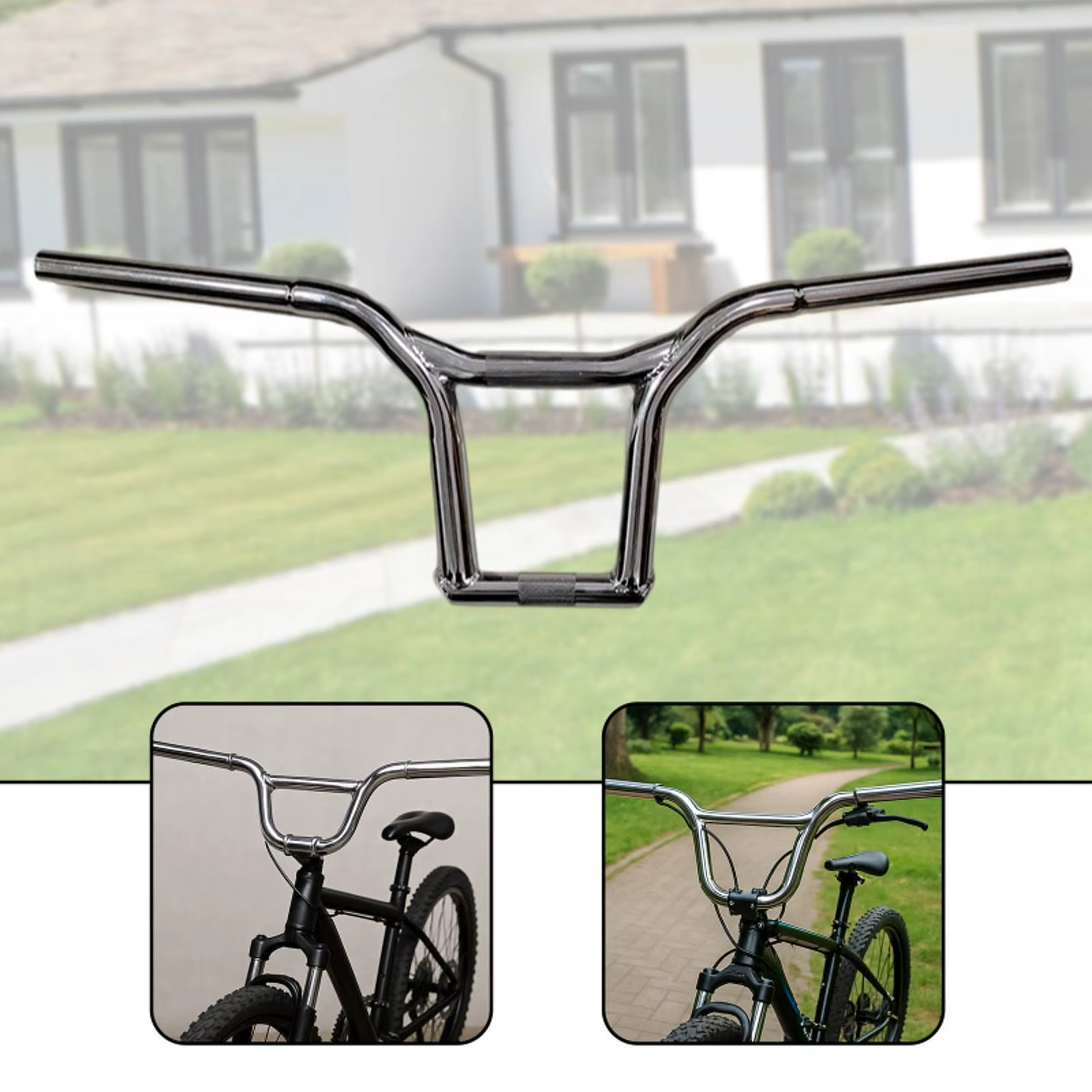 Guidon de vélo de route en métal, élégant, ergonomique, poignée confortable, barre montante universe