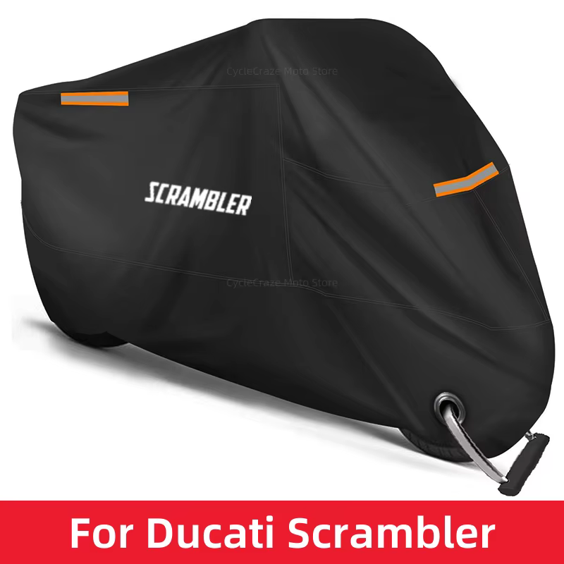 Juste de moto étanche pour scooter extérieur, protection UV, housse de pluie anti-poussière pour Duc