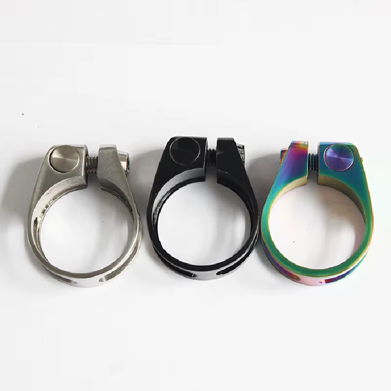 Pince de selle de vélo en titane, ultralégère, verrouillage sur tige de selle, 31.8/34.9mm