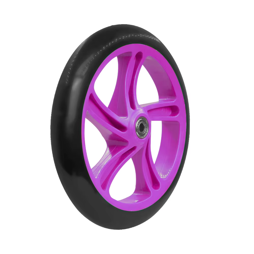 Roues de trottinette pour adulte avec rasoir, 200mm, avec 7 roulements ABEC, roues solides de rempla