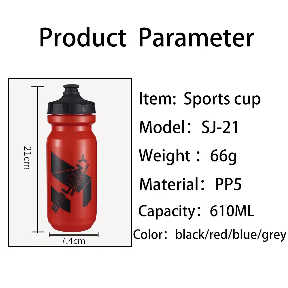 Vélo Bouteille D'eau 610ML PP5 Léger Sports de Plein Air Portable Vélo Bouilloire Montagne Vélo De R