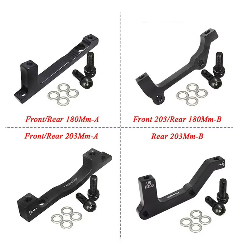 Adaptateur d'étrier de vtt PM/IS avant arrière 180/203mm, Rotors de frein à disque de vélo, adaptate