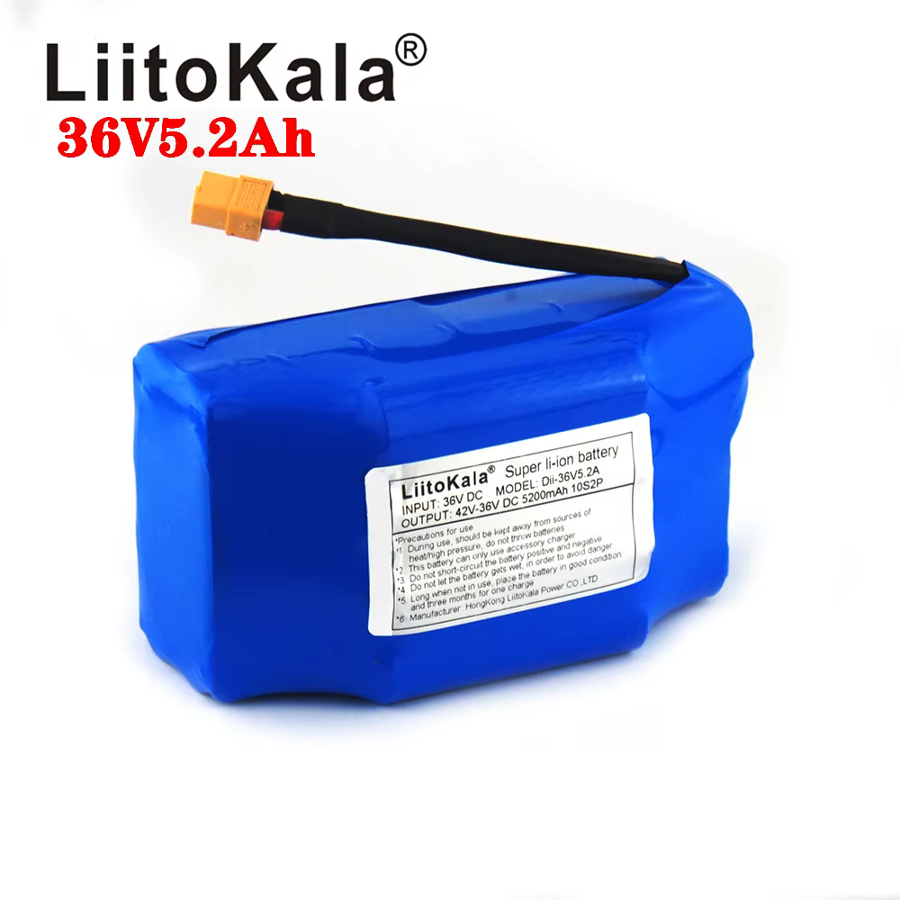VEITOKALA-Batterie lithium 36V, 5200mAh, pour trottinette électrique à 2 roues, 6.5 pouces
