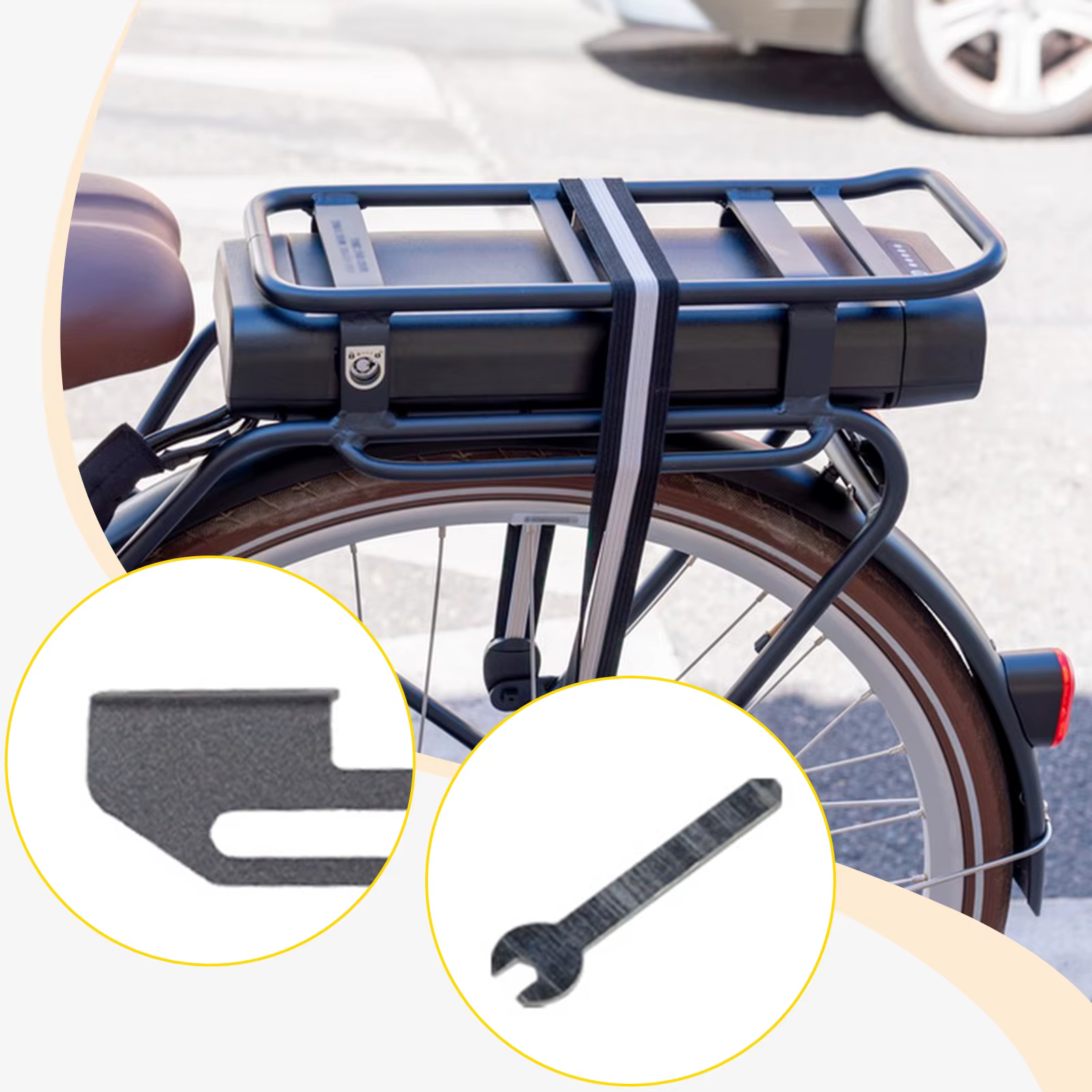 Support de feu arrière de vélo