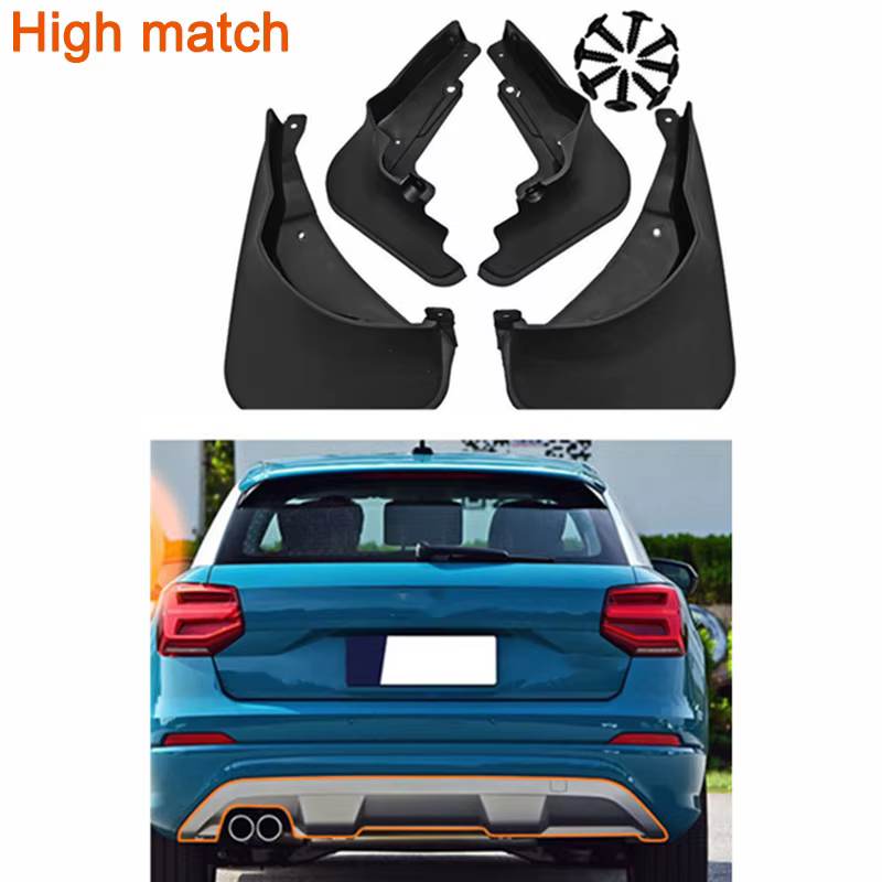4x pour Audi Q2 2017 2018 2019 2020 2021 2022 2023 garde-boue garde-boue garde-boue garde-boue garde-boue avant roue arrière accessoires de voiture