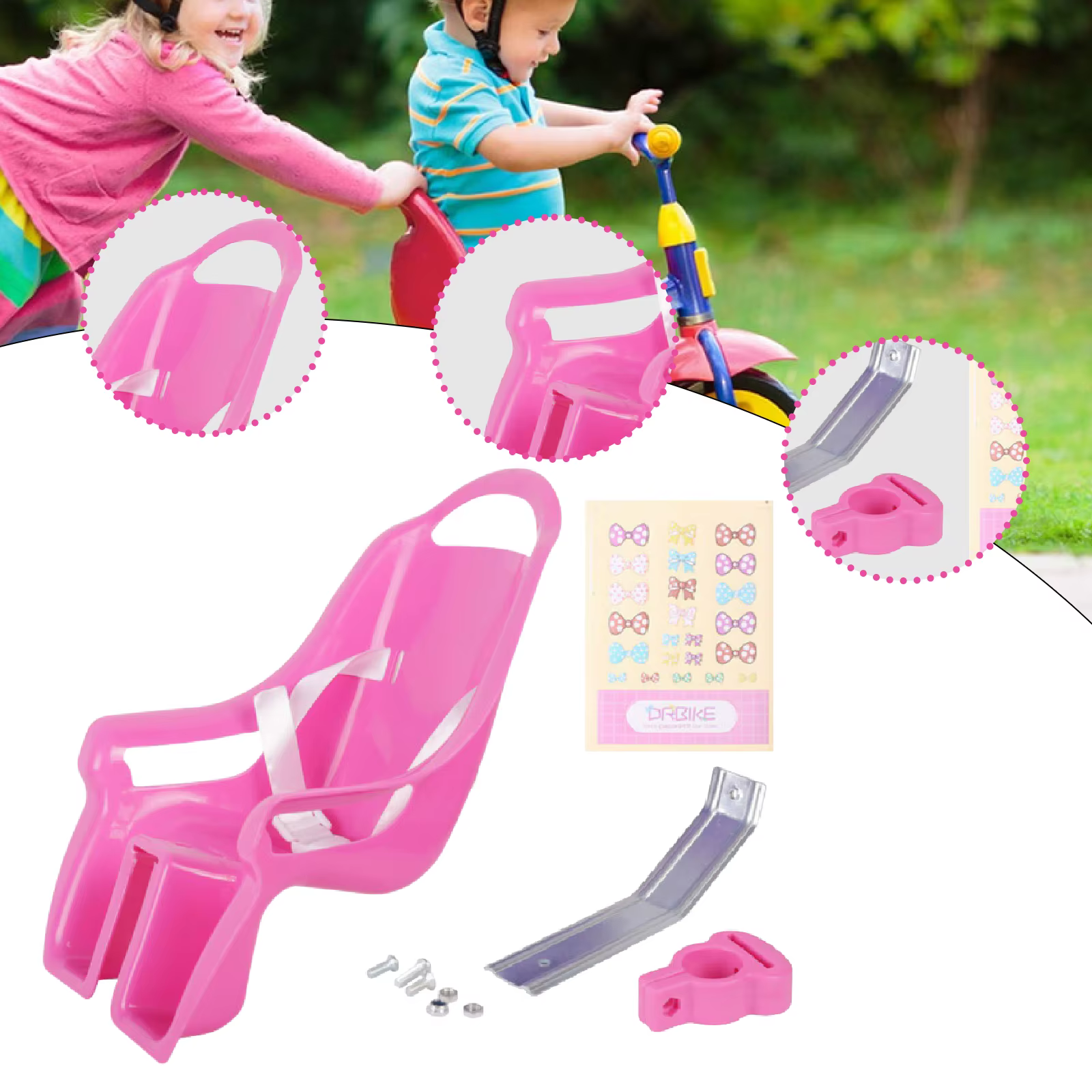 Porte-siège de vélo pour poupée bébé