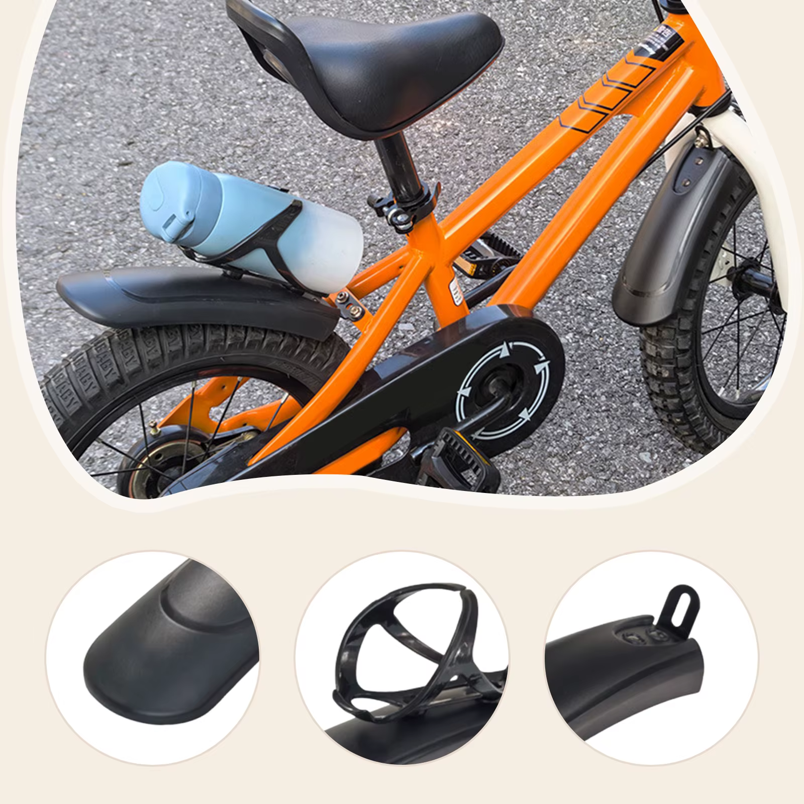 Garde-boue de vélo de remplacement pour enfants