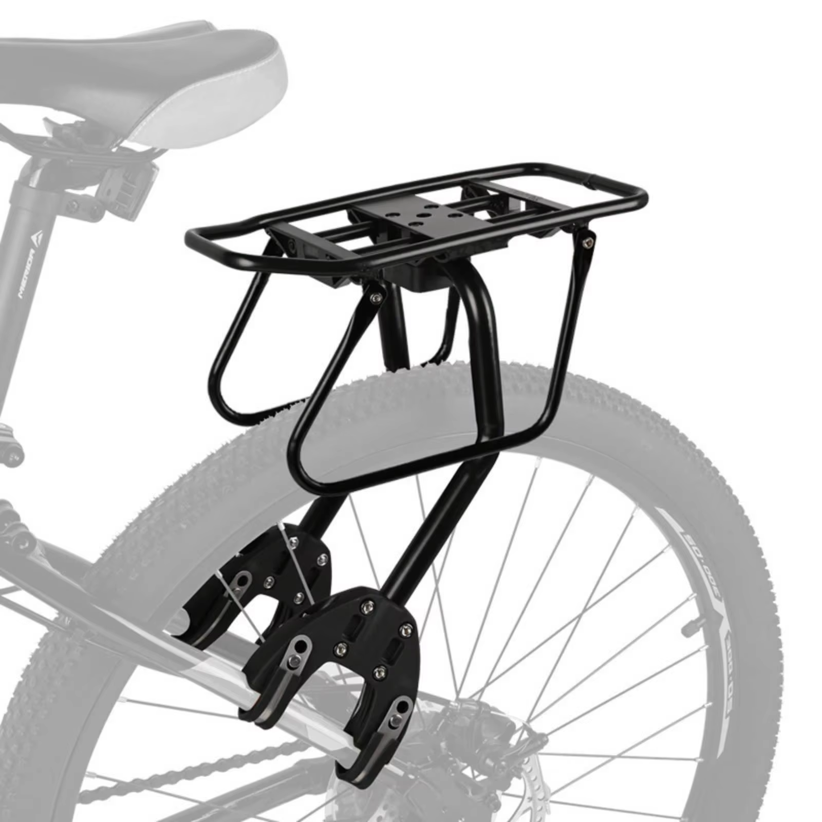 Porte-bagages arrière de vélo en alliage d'aluminium