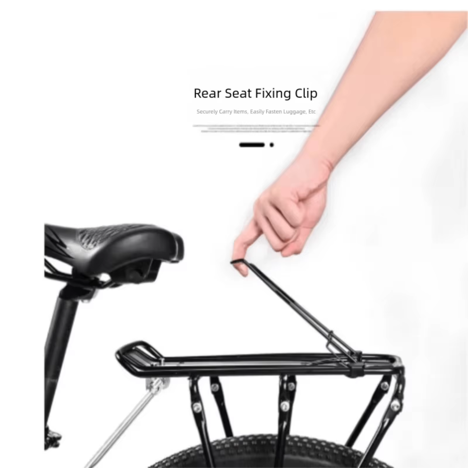 Porte-bagages arrière en alliage d'aluminium pour VTT