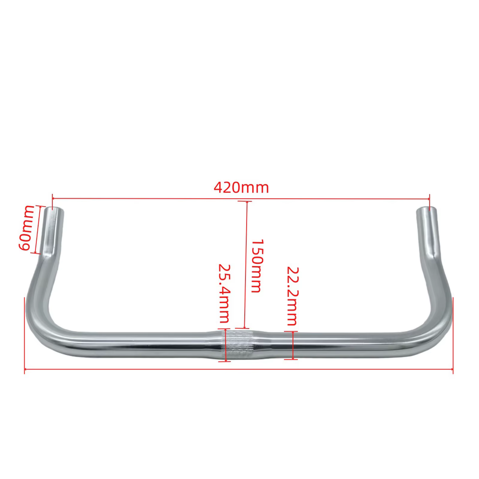 Guidon de vélo de route en alliage d'aluminium