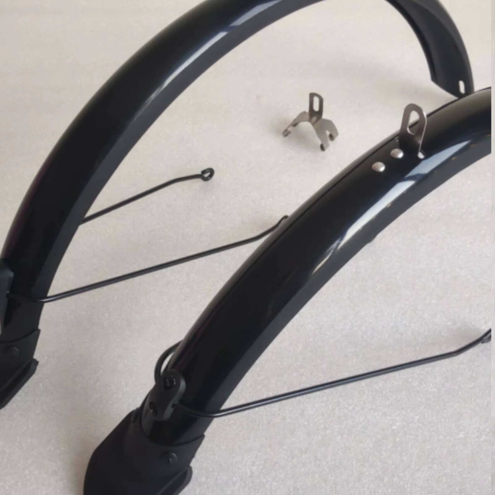 Ensemble de garde-boue pour vélo pliant de 20 pouces, protection contre l'eau, ensemble de garde-boue noir facile à installer, garde-boue pour vélo pour temps pluvieux