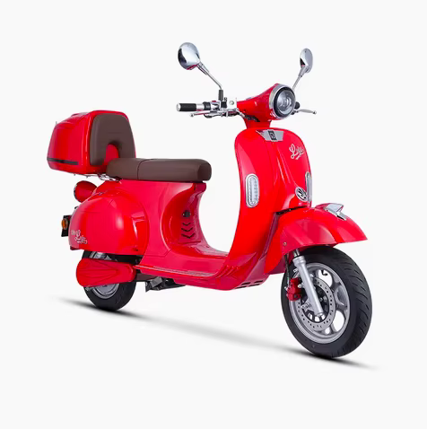 Scooter électrique Victoria de style vintage 72V/1500W avec batteries lithium-ion, moto électrique