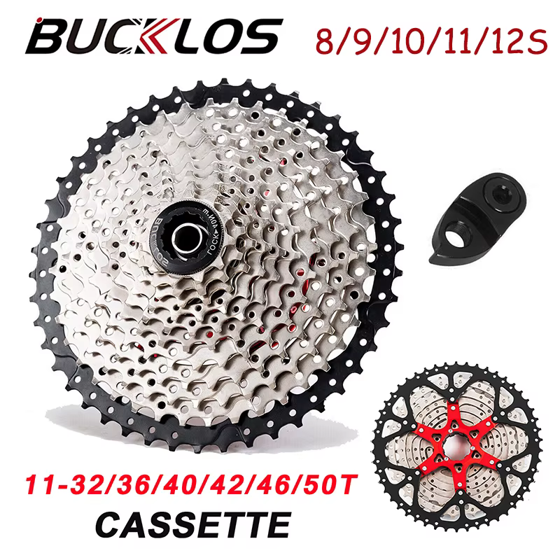 BUCKLOS VTT Cassette 8/9/10/11/12S K7 vélo de route roue libre légère