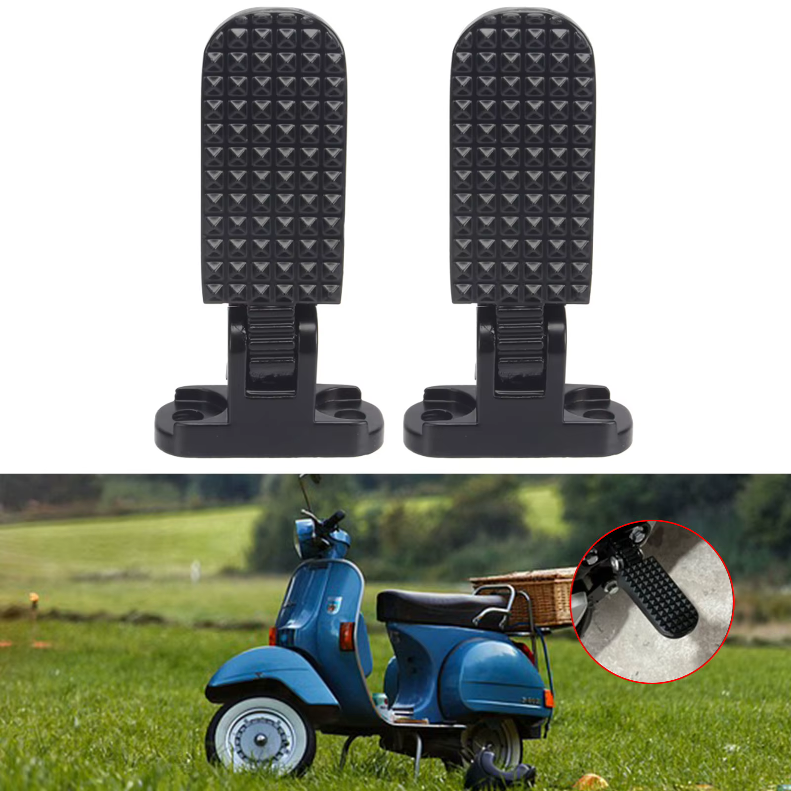 1 paire de pédales arrière pour vélo électrique