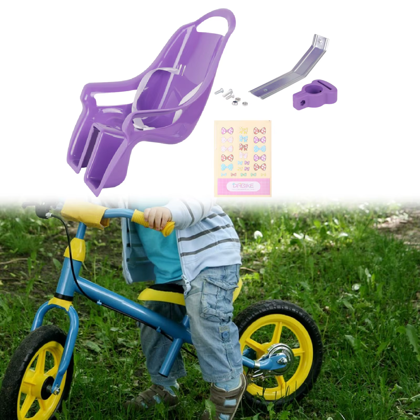 Porte-siège de vélo pour poupée bébé