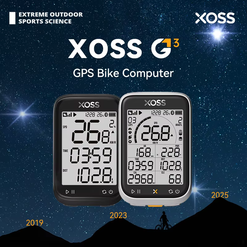 XOSS G3/G3 + GPS ordinateur de vélo G/G + Gen.3 compteur de puissance Cadence vitesse