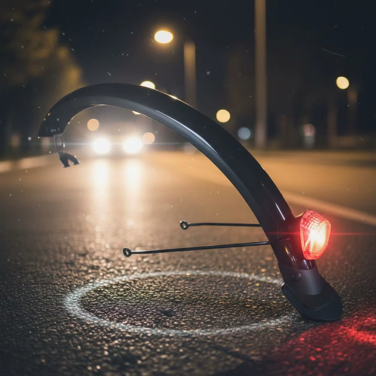 Ensemble de garde-boue pour vélo pliant de 20 pouces, protection contre l'eau, ensemble de garde-boue noir facile à installer, garde-boue pour vélo pour temps pluvieux