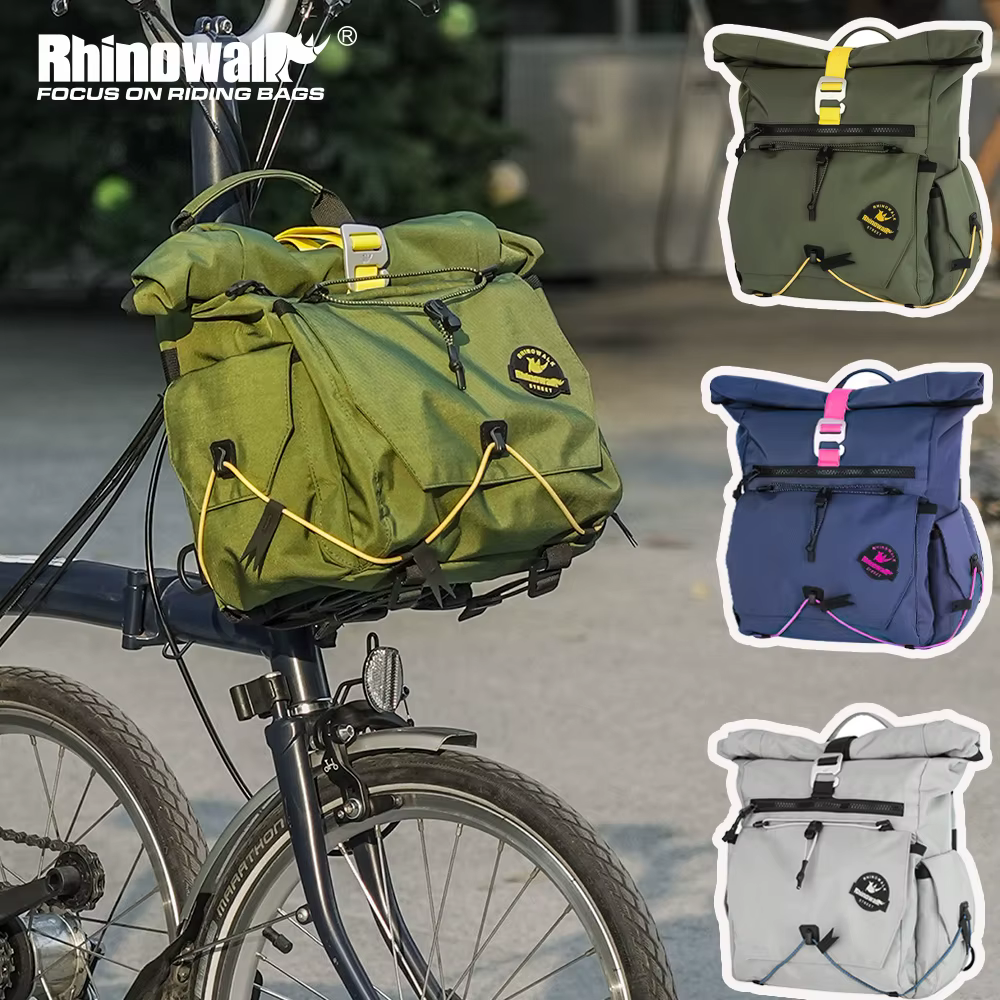 Sac de guidon de vélo Rhinowalk à dégagement rapide avec cadre de support