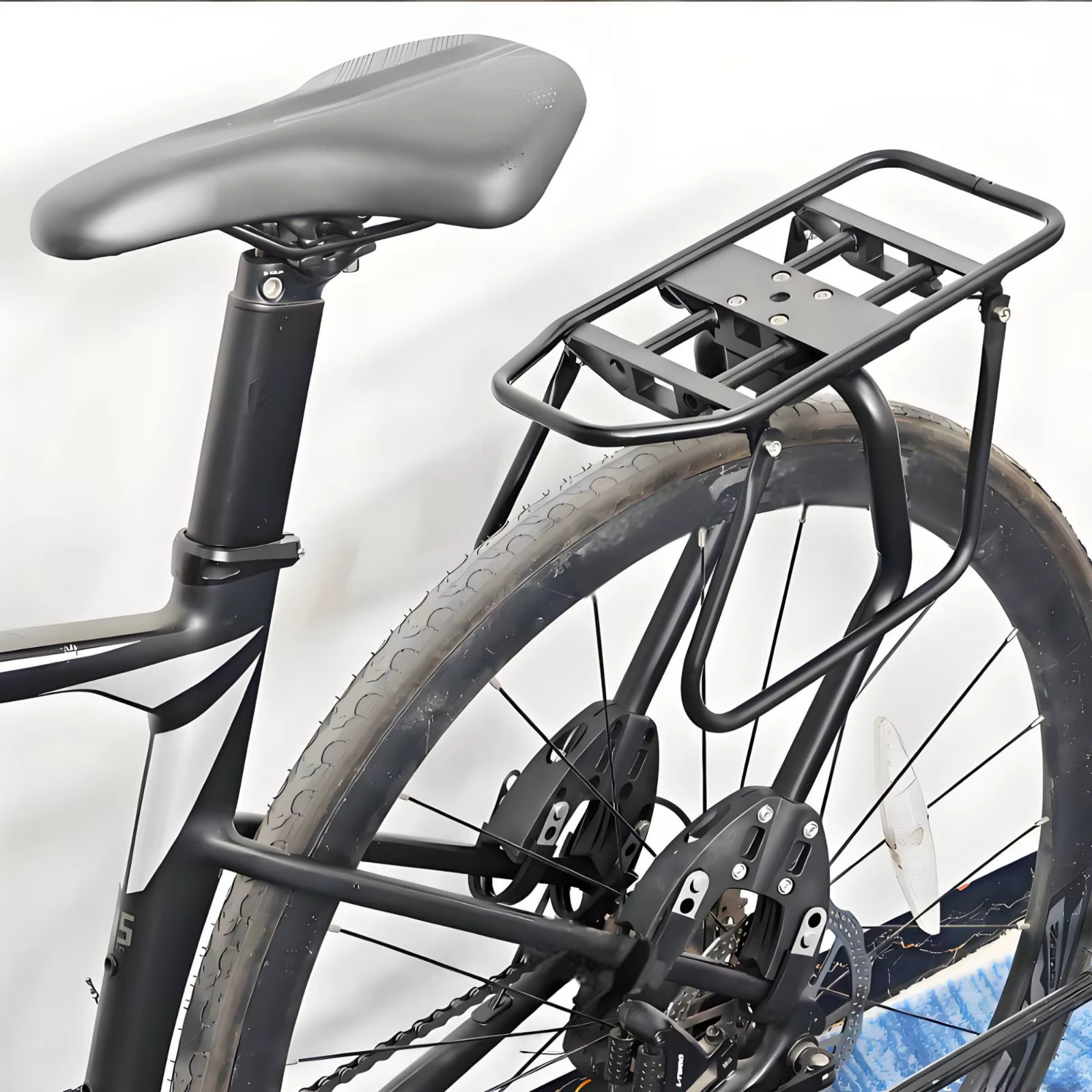 Porte-bagages arrière de vélo en alliage d'aluminium