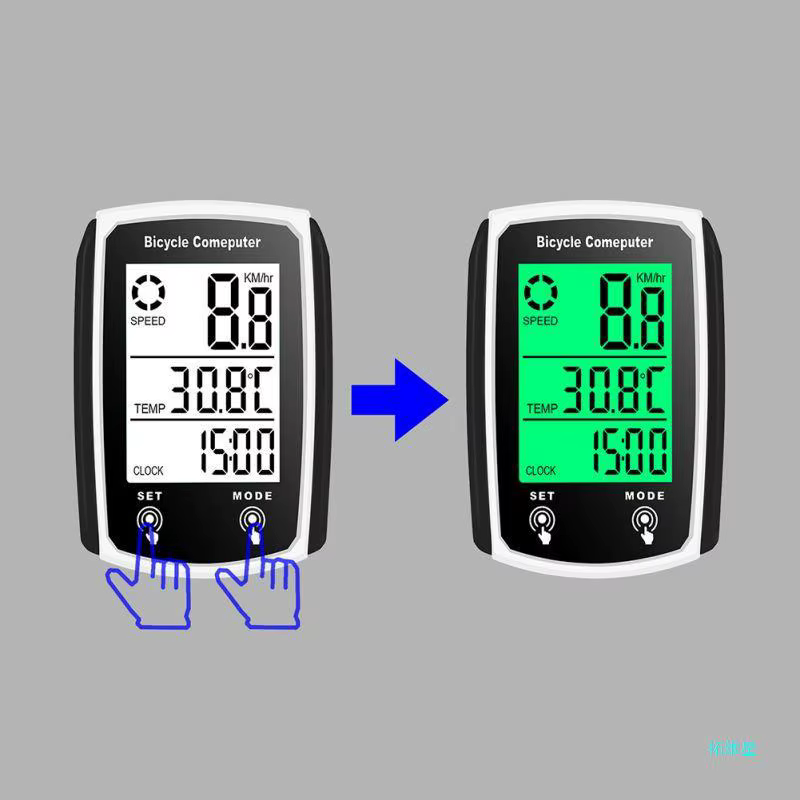 Ordinateur de vélo compteur de vitesse filaire odomètre chronomètre