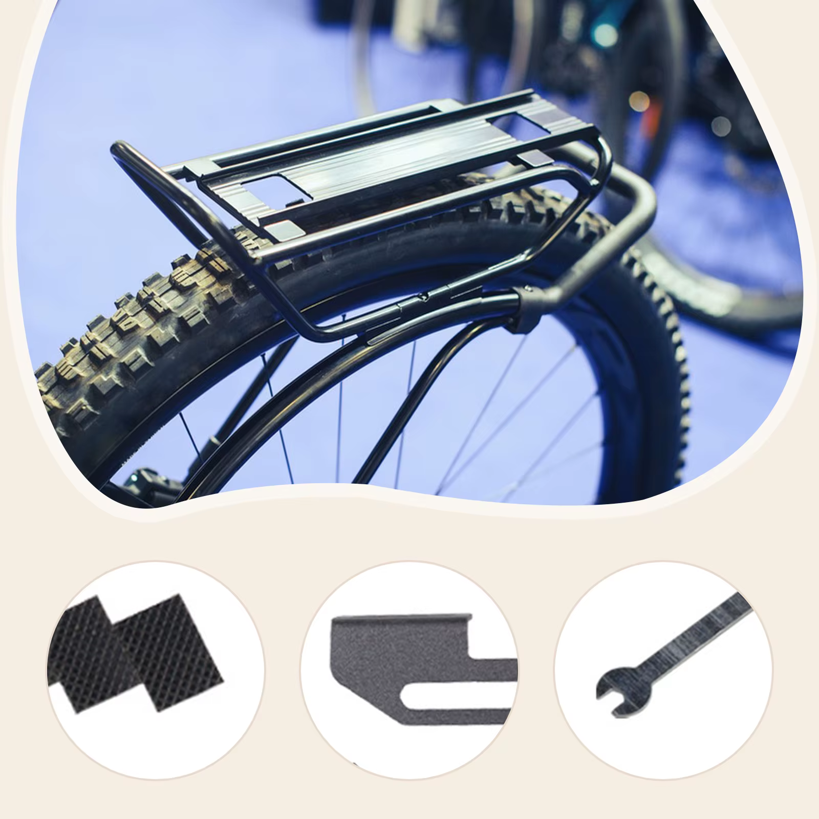 Support de feu arrière de vélo