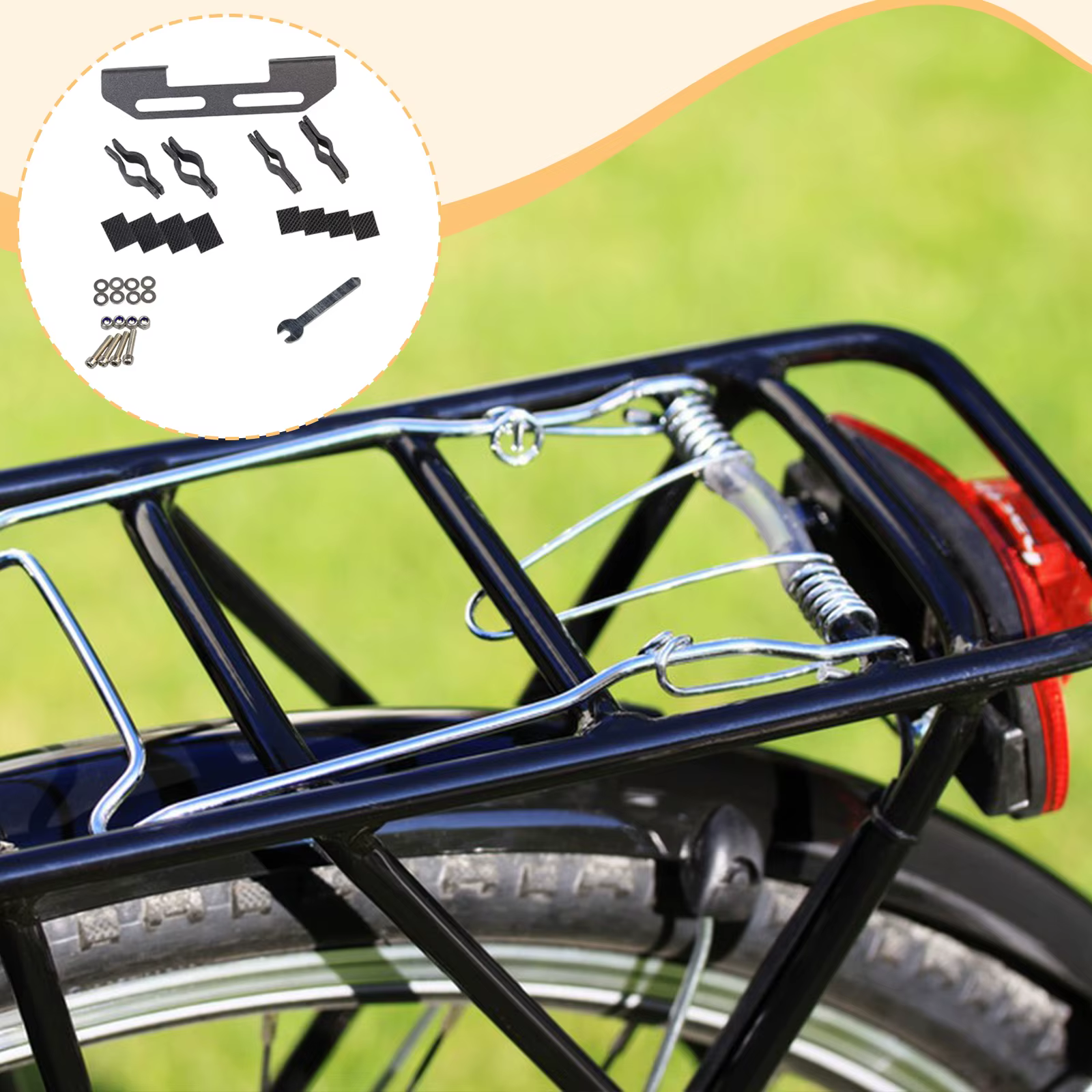 Support de feu arrière de vélo