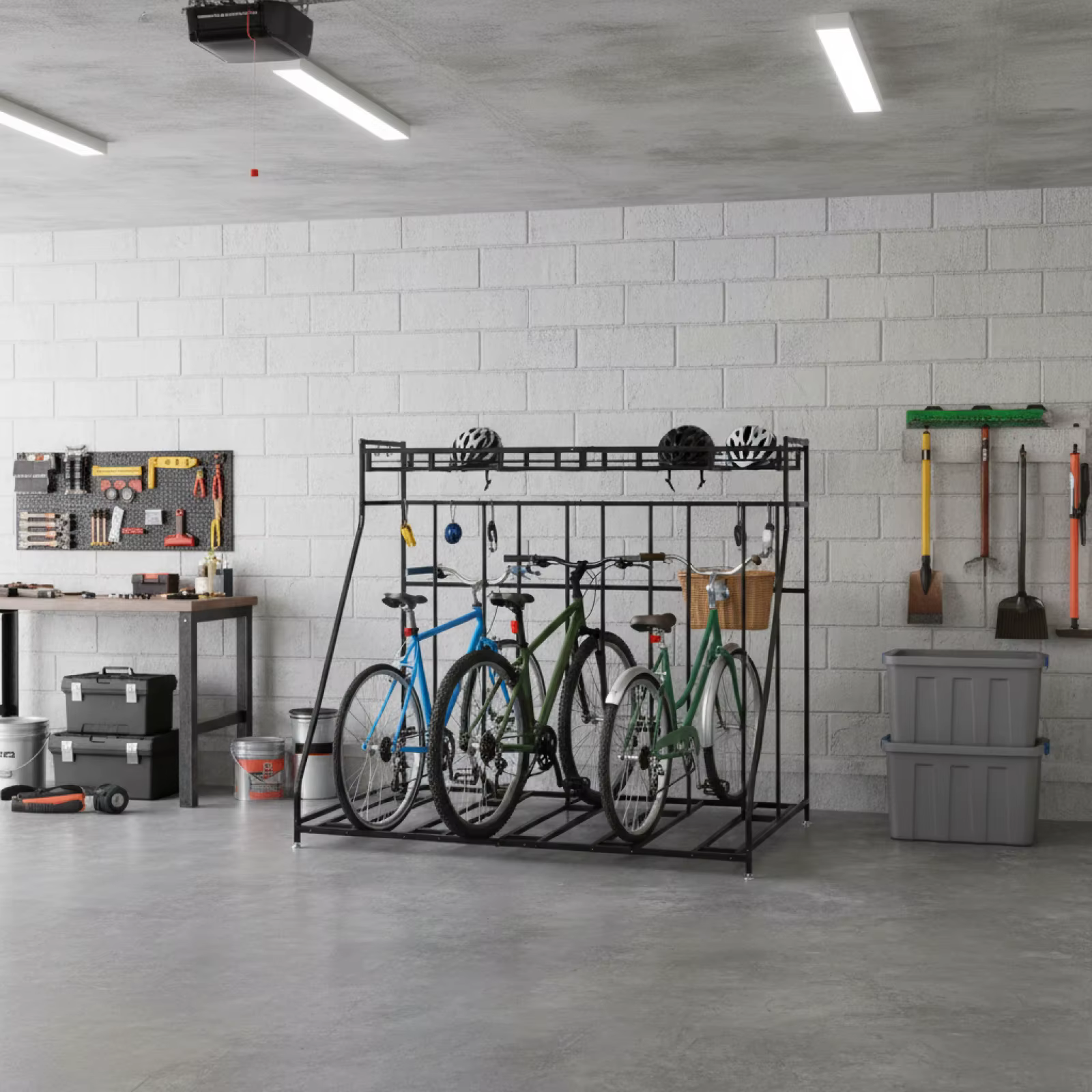 Support de rangement pour 4 vélos
